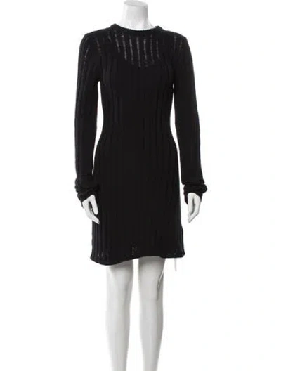 Pre-owned Dissh Crew Neck Mini Dress W/ Tags In Black
