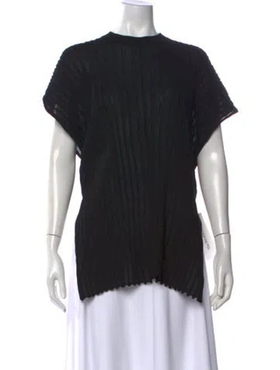 Pre-owned Dissh Crew Neck Short Sleeve Top In Black