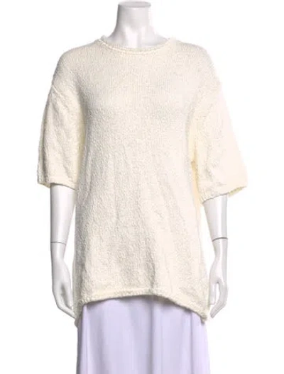 Pre-owned Dissh Crew Neck Short Sleeve Top In Neutral
