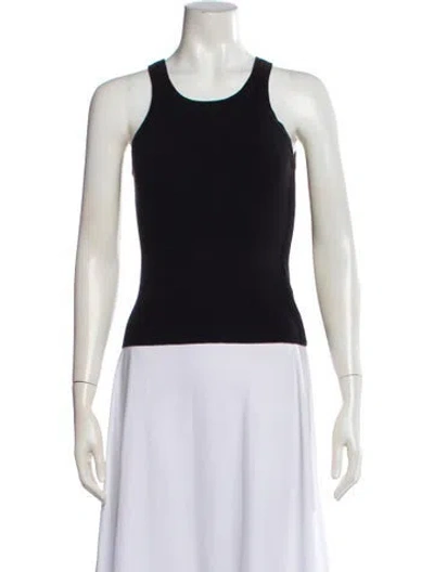 Pre-owned Dissh Crew Neck Sleeveless Top In Black