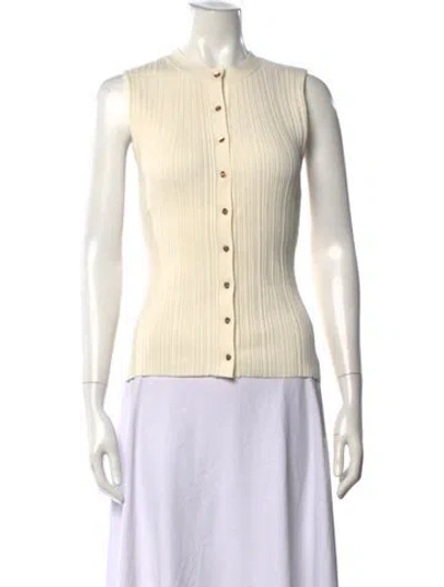 Pre-owned Dissh Crew Neck Sleeveless Top In Neutral