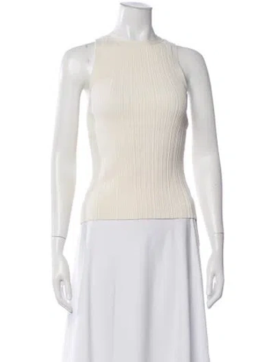 Pre-owned Dissh Crew Neck Sleeveless Top In Neutral