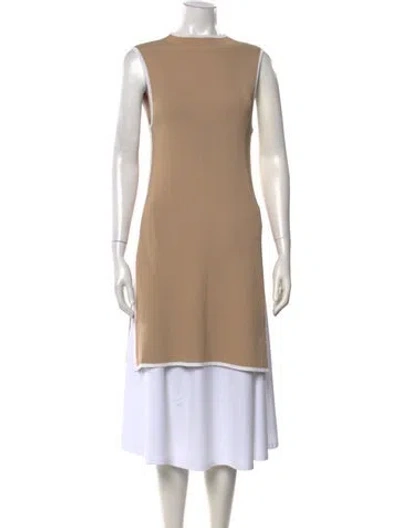 Pre-owned Dissh Crew Neck Sleeveless Top In Neutrals