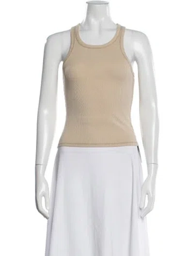 Pre-owned Dissh Crew Neck Sleeveless Top In Neutrals