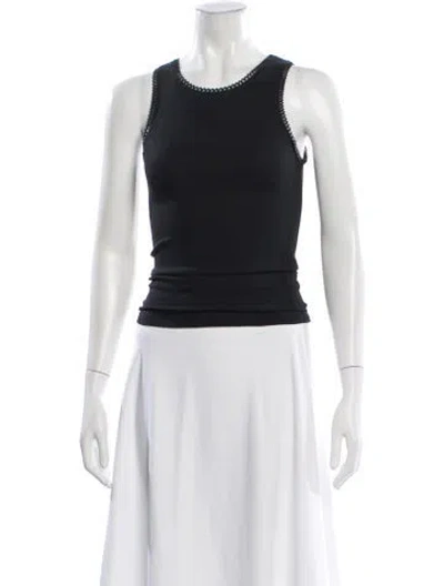 Pre-owned Dissh Crew Neck Sleeveless Top W/ Tags In Black