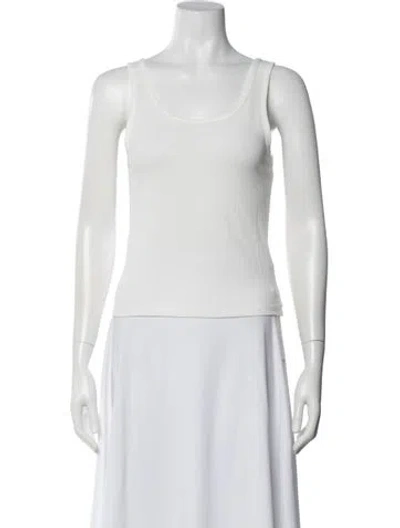 Pre-owned Dissh Crew Neck Sleeveless Top W/ Tags In White