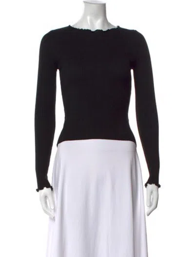 Pre-owned Dissh Crew Neck Sweater In Black