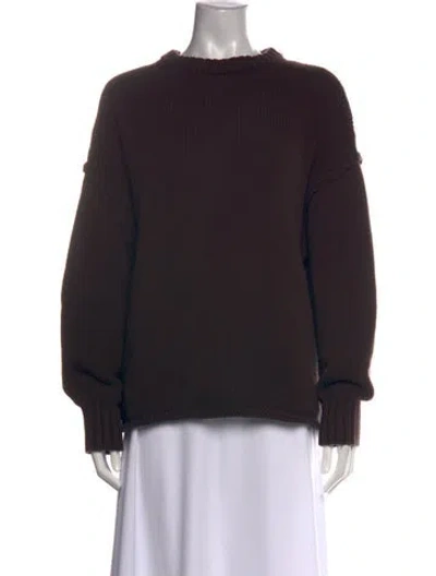 Pre-owned Dissh Crew Neck Sweater In Brown