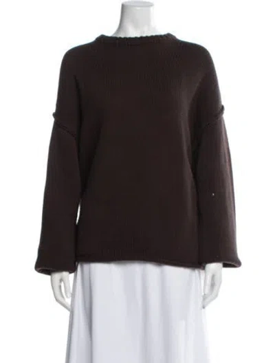Pre-owned Dissh Crew Neck Sweater In Brown
