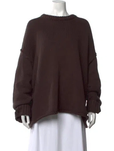 Pre-owned Dissh Crew Neck Sweater In Brown