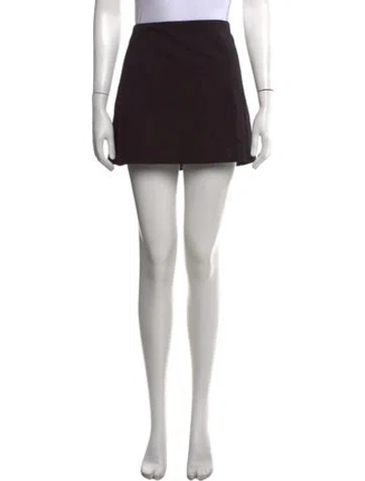 Pre-owned Dissh Embroidered Accent Mini Skirt In Black