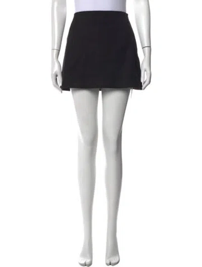 Pre-owned Dissh Embroidered Accent Mini Skirt In Black