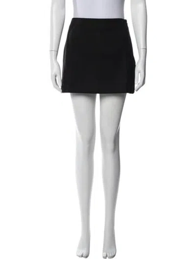 Pre-owned Dissh Embroidered Accent Mini Skirt W/ Tags In Black