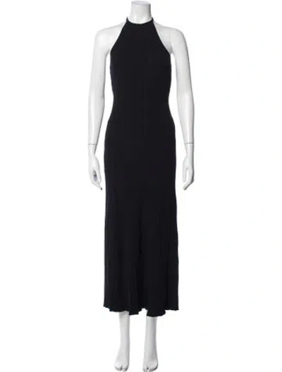 Pre-owned Dissh Halterneck Long Dress In Blue