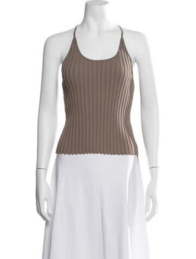 Pre-owned Dissh Halterneck Sleeveless Crop Top W/ Tags In Neutrals