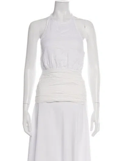 Pre-owned Dissh Halterneck Sleeveless Top In Neutrals