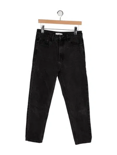Pre-owned Dissh High-rise Straight Leg Jeans In Black