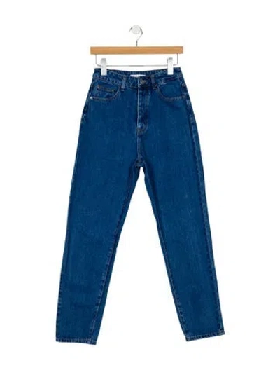Pre-owned Dissh High-rise Straight Leg Jeans In Blue