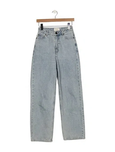 Pre-owned Dissh High-rise Straight Leg Jeans In Blue