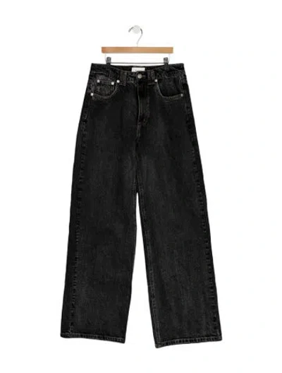 Pre-owned Dissh High-rise Wide Leg Jeans In Black