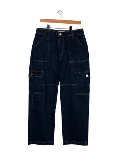 Pre-owned Dissh High-rise Wide Leg Jeans In Blue