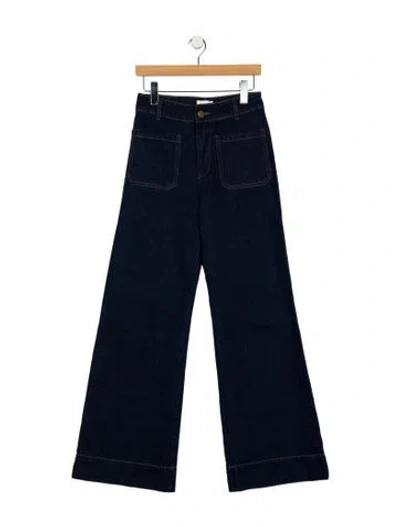 Pre-owned Dissh High-rise Wide Leg Jeans In Blue