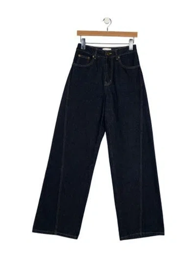 Pre-owned Dissh High-rise Wide Leg Jeans In Blue