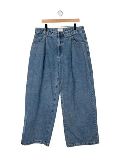 Pre-owned Dissh High-rise Wide Leg Jeans In Blue