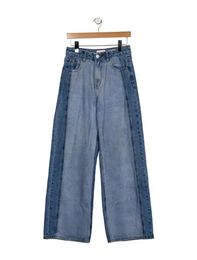 Pre-owned Dissh High-rise Wide Leg Jeans In Blue