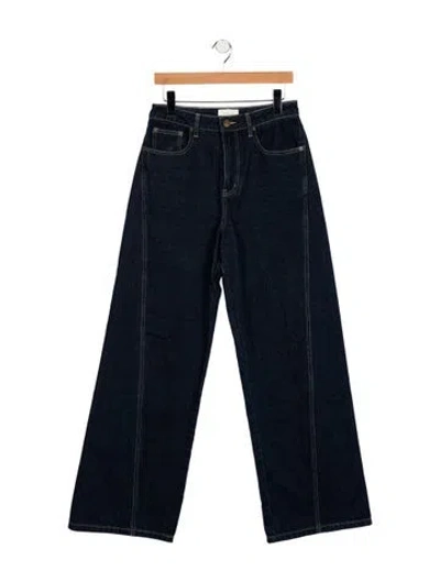 Pre-owned Dissh High-rise Wide Leg Jeans In Blue