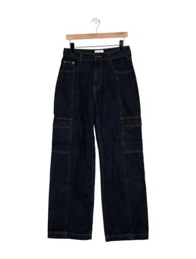 Pre-owned Dissh High-rise Wide Leg Jeans In Blue