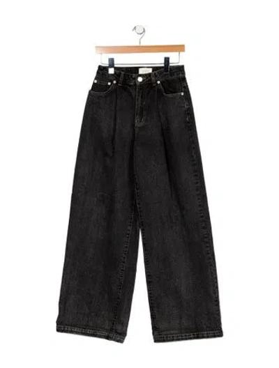 Pre-owned Dissh High-rise Wide Leg Jeans In Gray