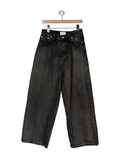 Pre-owned Dissh High-rise Wide Leg Jeans In Gray