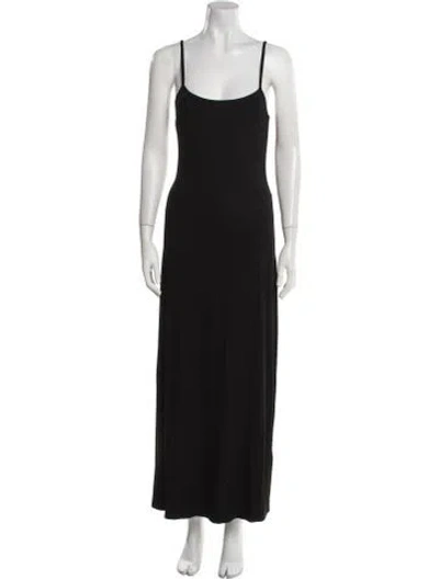 Pre-owned Dissh Jersey Long Dress In Black