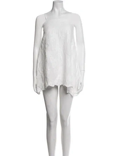 Pre-owned Dissh Lace Pattern Mini Dress In Grey