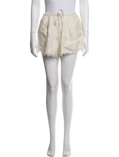 Pre-owned Dissh Lace Pattern Mini Shorts W/ Tags In Neutrals