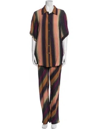 Pre-owned Dissh Lace Pattern Pant Set In Multi