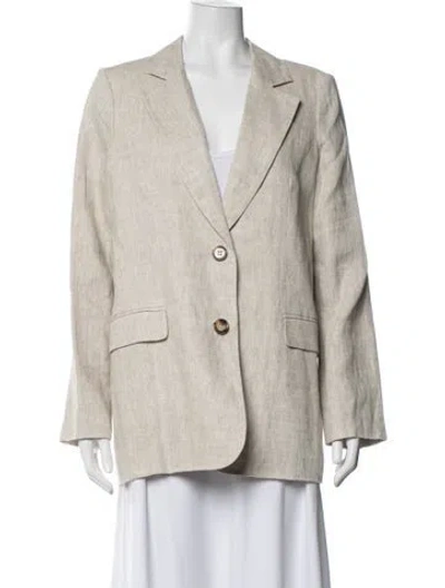 Pre-owned Dissh Linen Blazer In Neutrals