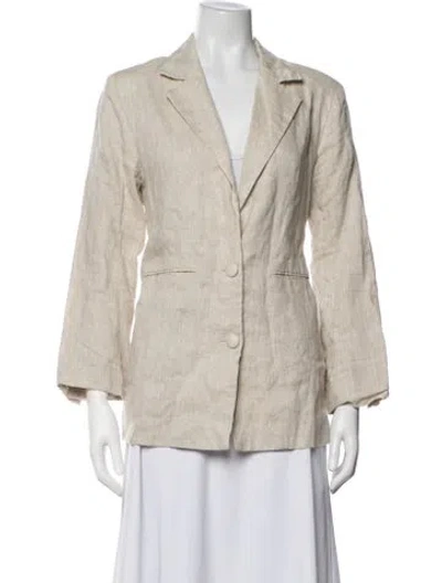 Pre-owned Dissh Linen Blazer In Neutrals