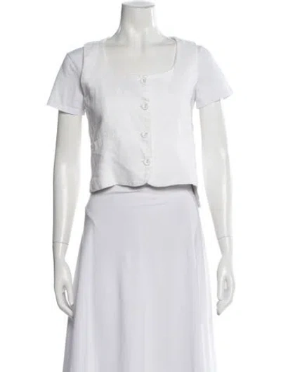 Pre-owned Dissh Linen Jacket In Neutral