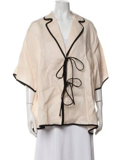 Pre-owned Dissh Linen Jacket W/ Tags In Neutrals