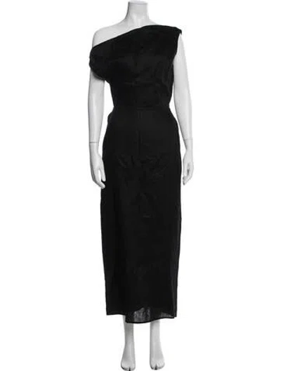 Pre-owned Dissh Linen Long Dress In Blue