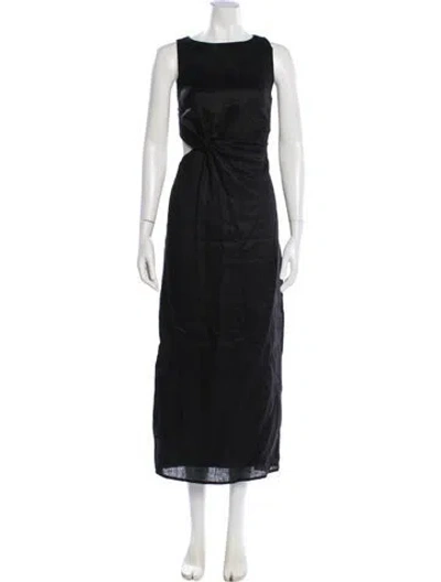 Pre-owned Dissh Linen Long Dress In Multi