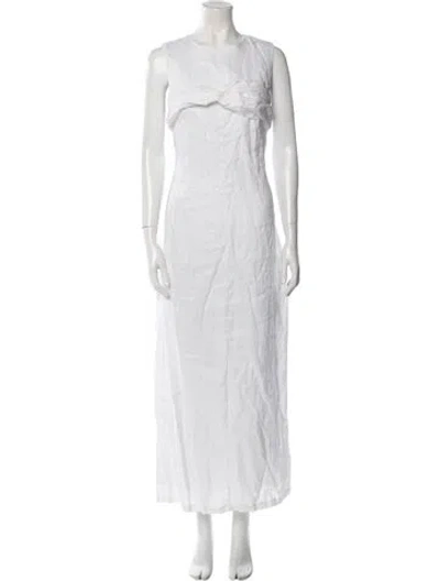 Pre-owned Dissh Linen Long Dress W/ Tags In Neutral