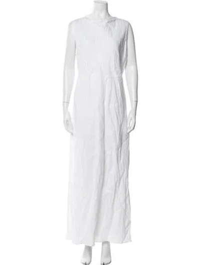 Pre-owned Dissh Linen Long Dress W/ Tags In Neutral
