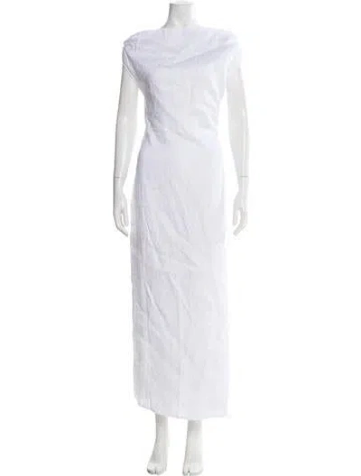 Pre-owned Dissh Linen Long Dress W/ Tags In White