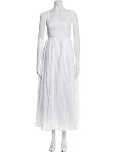 Pre-owned Dissh Linen Long Dress W/ Tags In White