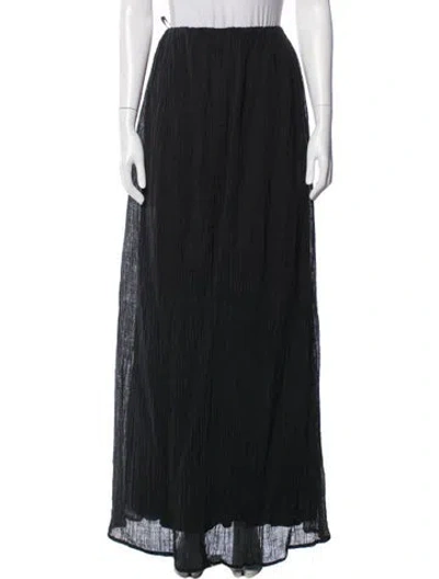 Pre-owned Dissh Linen Long Skirt In Blue