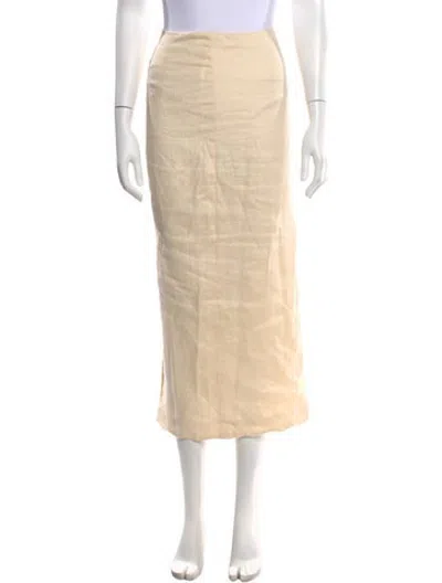 Pre-owned Dissh Linen Long Skirt W/ Tags In Neutrals