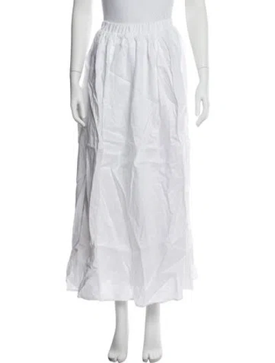 Pre-owned Dissh Linen Midi Length Skirt W/ Tags In White